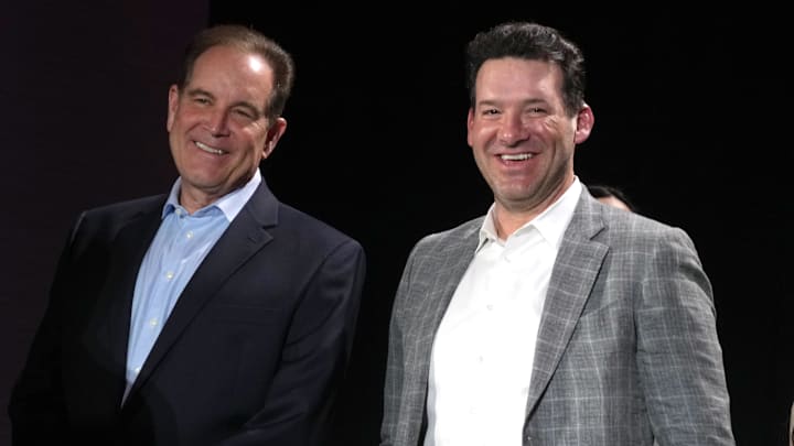 Jim Nantz and Tony Romo are in their eighth season as CBS’s lead NFL broadcast team.
