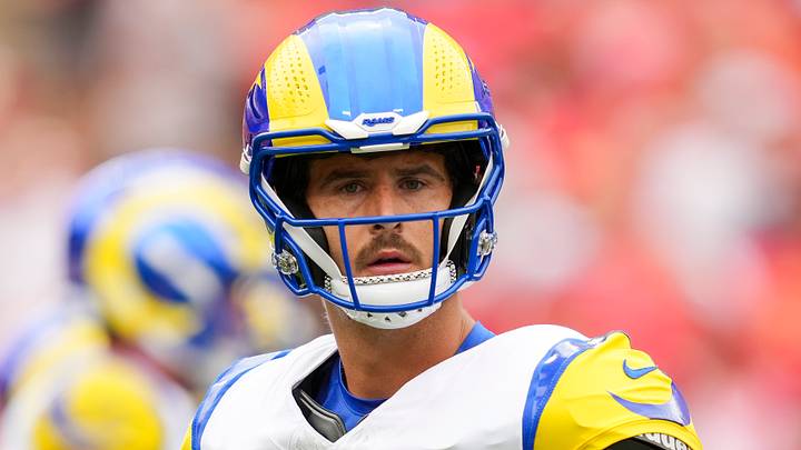 Los Angeles Rams quarterback Stetson Bennett. Los Angeles Rams quarterback Stetson Bennett.