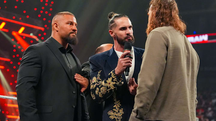 Seth Rollins and Bron Breakker on Raw