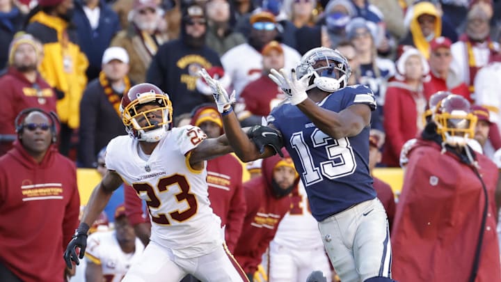 Dec 12, 2021; Landover, Maryland, USA; Washington Football Team cornerback William Jackson (23)