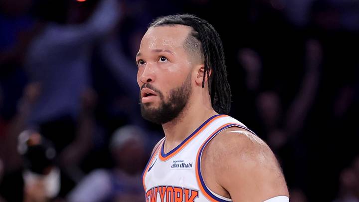 Jun 10, 2026; New York, New York, USA; New York Knicks guard Jalen Brunson (11) reacts during the fourth quarter of game four of the 2026 NBA Finals against the San Antonio Spurs at Madison Square Garden. Mandatory Credit: Brad Penner-Imagn Images Jun 10, 2026; New York, New York, USA; New York Knicks guard Jalen Brunson (11) reacts during the fourth quarter of game four of the 2026 NBA Finals against the San Antonio Spurs at Madison Square Garden. Mandatory Credit: Brad Penner-Imagn Images