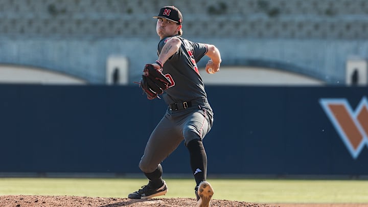 Nebraska pitcher Gavin Blachowicz delivers against Pepperdine at Eddy D. Field Stadium in Malibu, Calif., on March 19, 2025. Nebraska pitcher Gavin Blachowicz delivers against Pepperdine at Eddy D. Field Stadium in Malibu, Calif., on March 19, 2025.