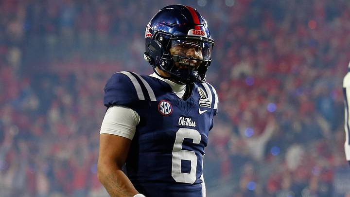 Ole Miss Rebels quarterback Trinidad Chambliss reacts during the fourth quarter against the Tulane Green Wave at Vaught-Hemingway Stadium. 