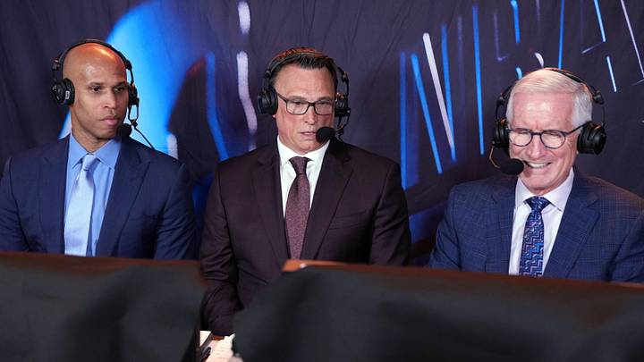 The NBA Finals crew of Richard Jefferson, Tim Legler and Mike Breen will not harp on Donald Trump’s presence at Game 3. The NBA Finals crew of Richard Jefferson, Tim Legler and Mike Breen will not harp on Donald Trump’s presence at Game 3.