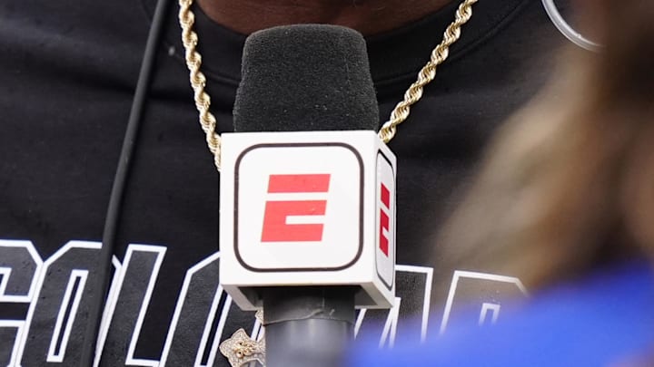 An ESPN microphone An ESPN microphone