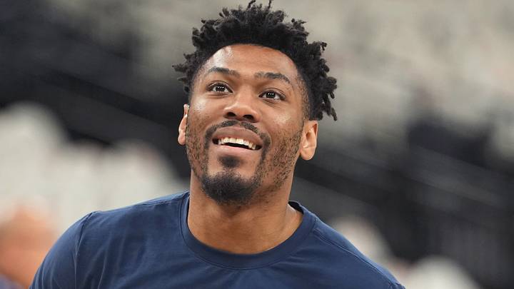 Apr 12, 2026; San Antonio, Texas, USA; Denver Nuggets guard Jalen Pickett warms up before a game against the San Antonio Spurs at Frost Bank Center. Mandatory Credit: Scott Wachter-Imagn Images Apr 12, 2026; San Antonio, Texas, USA; Denver Nuggets guard Jalen Pickett warms up before a game against the San Antonio Spurs at Frost Bank Center. Mandatory Credit: Scott Wachter-Imagn Images
