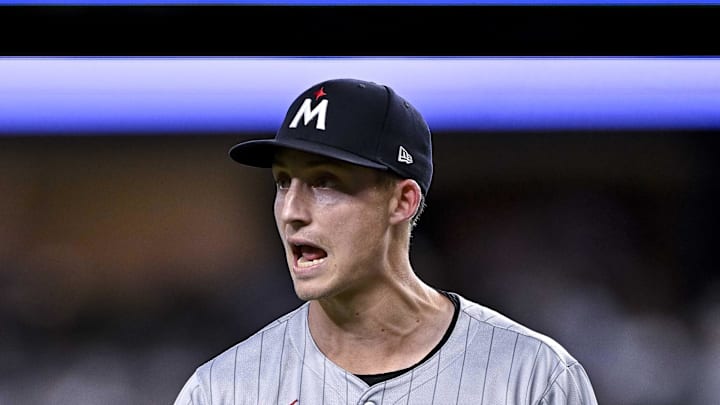 Minnesota Twins relief pitcher Griffin Jax (22) yells to his team as he comes off the field after pitching against the Texas Rangers during the game at Globe Life Field. Minnesota Twins relief pitcher Griffin Jax (22) yells to his team as he comes off the field after pitching against the Texas Rangers during the game at Globe Life Field.