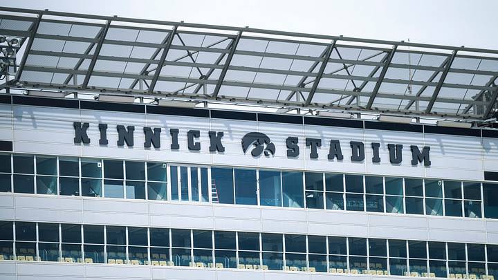 New block lettering is pictured on the press box with a Tigerhawk logo as construction continues as updates are completed, Wednesday, July 17, 2019, at Kinnick Stadium in Iowa City.
190717 Kinnick 001 Jpg New block lettering is pictured on the press box with a Tigerhawk logo as construction continues as updates are completed, Wednesday, July 17, 2019, at Kinnick Stadium in Iowa City.
190717 Kinnick 001 Jpg