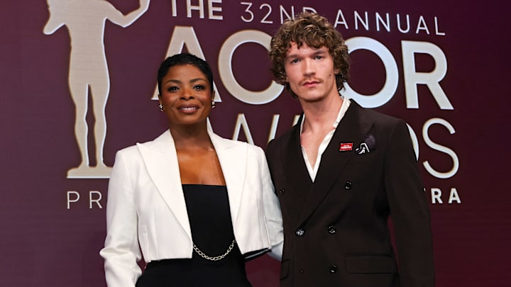 Janelle James and Connor Storrie - 32nd Annual Actor Awards nominations Janelle James and Connor Storrie - 32nd Annual Actor Awards nominations