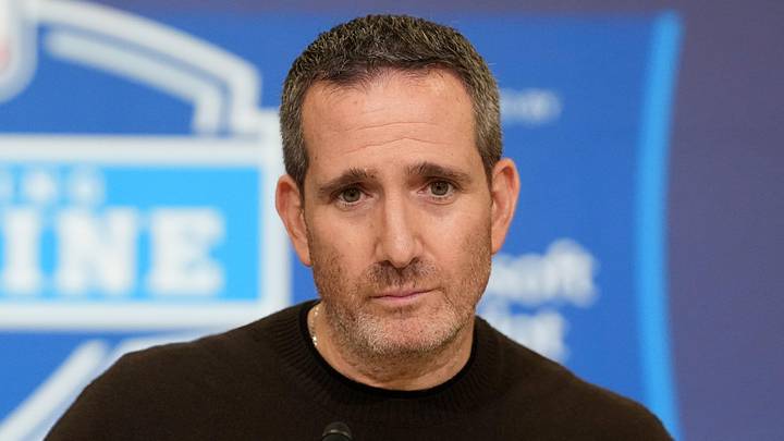 Philadelphia Eagles general manager Howie Roseman speaks at the NFL Scouting Combine. Philadelphia Eagles general manager Howie Roseman speaks at the NFL Scouting Combine.
