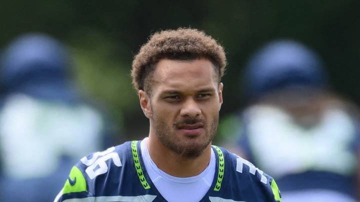 Seattle Seahawks running back George Holani during training camp 