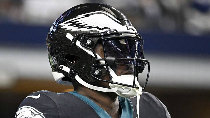 Dec 24, 2022; Arlington, Texas, USA; Philadelphia Eagles wide receiver A.J. Brown (11) warms up before the game between the Dallas Cowboys and the Philadelphia Eagles at AT&T Stadium. Mandatory Credit: Jerome Miron-Imagn Images