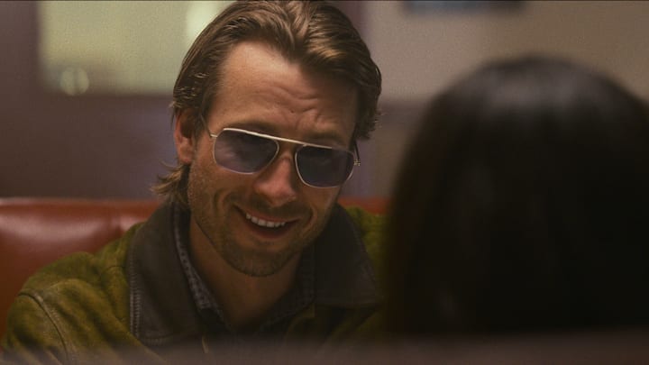 Hit Man. Glen Powell as Gary Johnson in Hit Man. Cr. Netflix © 2024