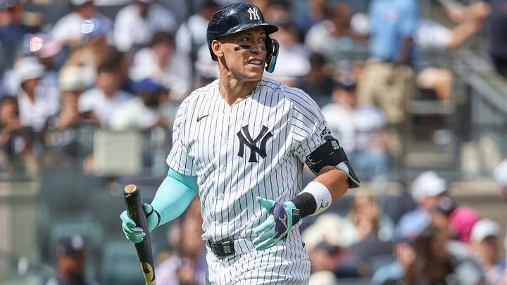 Aaron Judge was removed from the Yankees’ game on Wednesday. Aaron Judge was removed from the Yankees’ game on Wednesday.