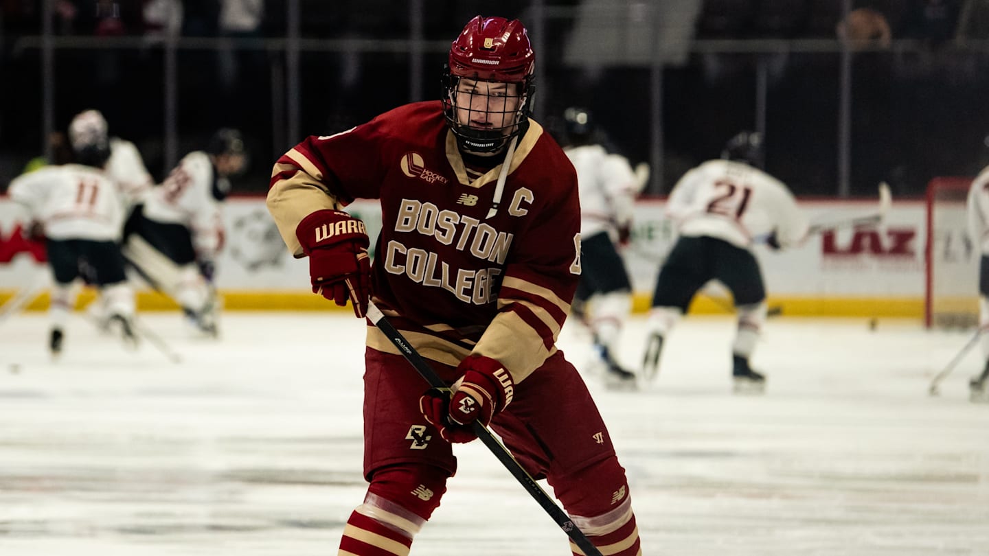 Gustafsson’s OT Winner Sends No. 12 Boston College Men’s Hockey Past No. 10 UConn 2-1
