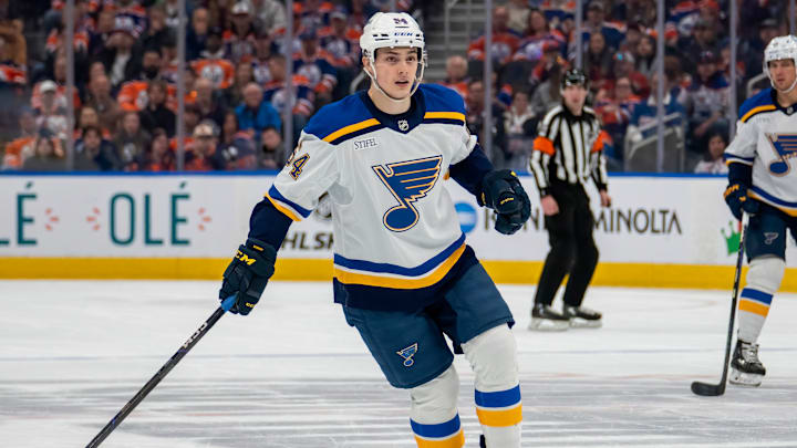 Dalibor Dvorsky in his 2nd career game against the Edmonton Oilers
