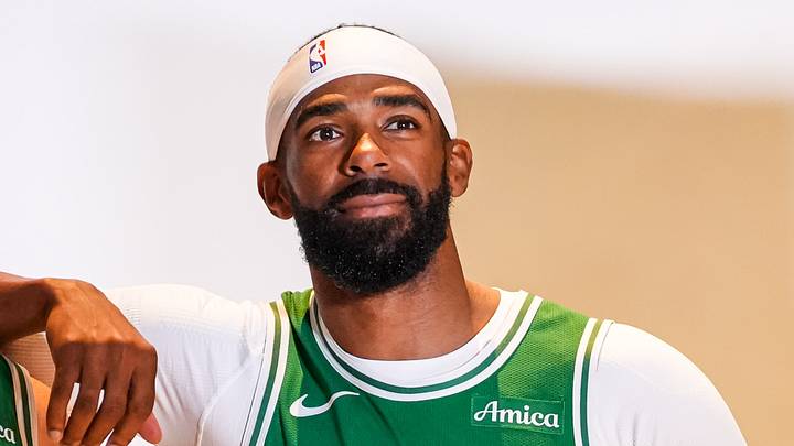 Sep 28, 2026; Boston, MA, USA; Boston Celtics guard Payton Pritchard (11) and guard Mike Conley (45) during media day at Auerbach Center. Mandatory Credit: David Butler II-Imagn Images Sep 28, 2026; Boston, MA, USA; Boston Celtics guard Payton Pritchard (11) and guard Mike Conley (45) during media day at Auerbach Center. Mandatory Credit: David Butler II-Imagn Images
