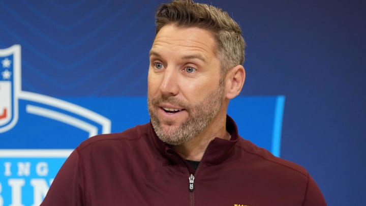 Washington Commanders general manager Adam Peters Mandatory Credit: Kirby Lee-Imagn Images Washington Commanders general manager Adam Peters Mandatory Credit: Kirby Lee-Imagn Images