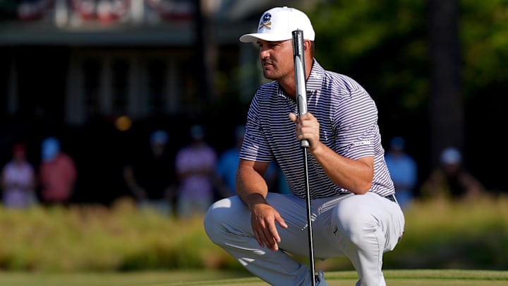 Bryson DeChambeau is one of four players with both rounds under par at the U.S. Open.