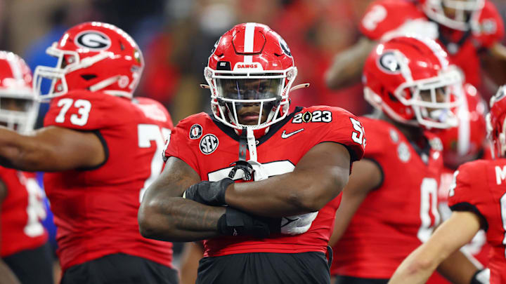 Georgia Bulldogs center Jared Wilson is tagged by NFL.com to be the Drew Dalman replacement for the Atlanta Falcons.