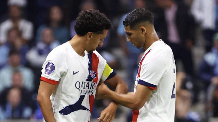 Marquinhos et Hakimi, Paris SG