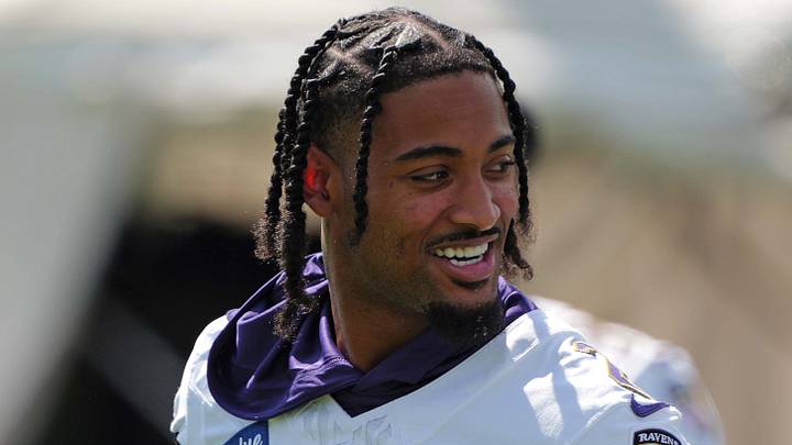 Baltimore Ravens cornerback Nate Wiggins Baltimore Ravens cornerback Nate Wiggins