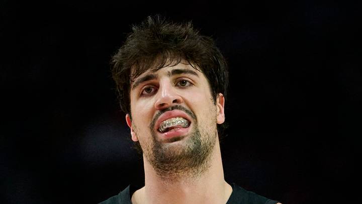 Portland Trail Blazers forward Deni Avdija reacts to a play during the second half against the Dallas Mavericks. Portland Trail Blazers forward Deni Avdija reacts to a play during the second half against the Dallas Mavericks.