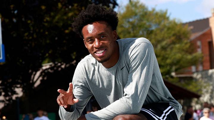 Basketball - NBA - Los Angeles Lakers visit to Ljubljana - Ljubljana, Slovenia - August 23, 2026 Los Angeles Lakers' Collin Sexton REUTERS/Borut Zivulovic