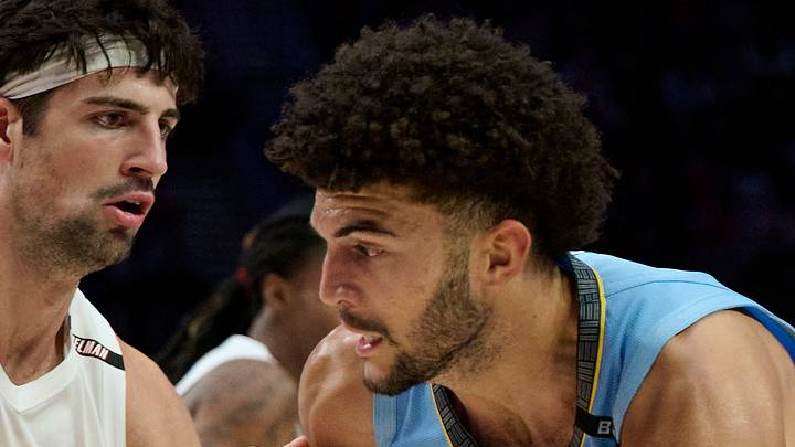 Oct 29, 2026; Portland, Oregon, USA; Memphis Grizzlies forward Cameron Boozer (27) drives to the basket during the second half against Portland Trail Blazers forward Deni Avdija (8) at Moda Center. Mandatory Credit: Troy Wayrynen-Imagn Images Oct 29, 2026; Portland, Oregon, USA; Memphis Grizzlies forward Cameron Boozer (27) drives to the basket during the second half against Portland Trail Blazers forward Deni Avdija (8) at Moda Center. Mandatory Credit: Troy Wayrynen-Imagn Images