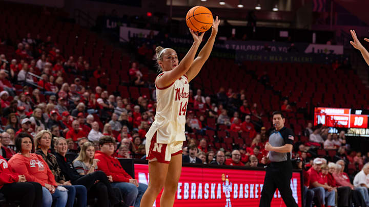 Nebraska guard Callin Hake made three three-pointers in the win over Northwestern.