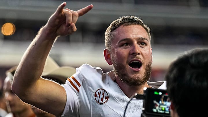 Texas Longhorns quarterback Quinn Ewers broke his silence about his future with the school, and the 2025 NFL Draft. Texas Longhorns quarterback Quinn Ewers broke his silence about his future with the school, and the 2025 NFL Draft.