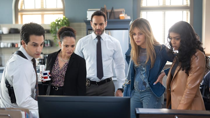 HIGH POTENTIAL on ABC. DENIZ AKDENIZ, JUDY REYES, DANIEL SUNJATA, KAITLIN OLSON, JAVICIA LESLIE