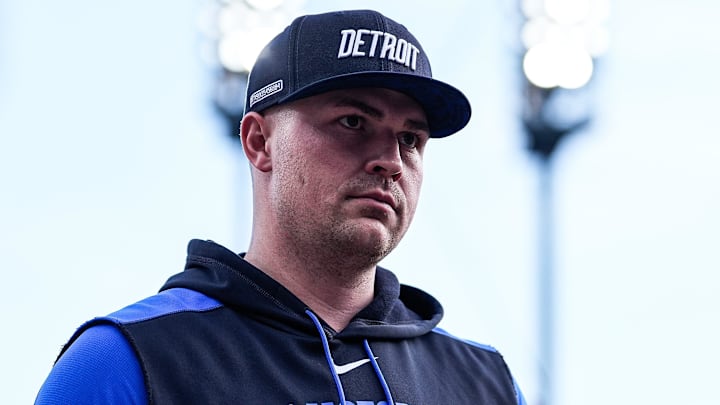 Detroit Tigers pitcher Tarik Skubal (29) walks into the dugout before the game against the Kansas City Royals at Comerica Park in Detroit on Friday, August 22, 2025. Detroit Tigers pitcher Tarik Skubal (29) walks into the dugout before the game against the Kansas City Royals at Comerica Park in Detroit on Friday, August 22, 2025.