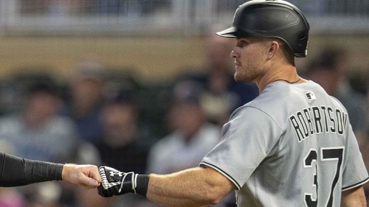 Chicago White Sox outfielder Will Robertson (37). Chicago White Sox outfielder Will Robertson (37).