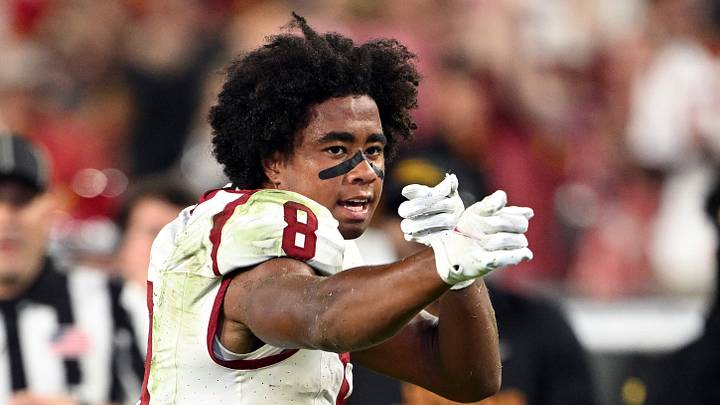 Sep 13, 2025; West Lafayette, Indiana, USA; USC Trojans wide receiver Ja'Kobi Lane (8) celebrates a first down during the second half against the Purdue Boilermakers at Ross-Ade Stadium. Mandatory Credit: Marc Lebryk-Imagn Images Sep 13, 2025; West Lafayette, Indiana, USA; USC Trojans wide receiver Ja'Kobi Lane (8) celebrates a first down during the second half against the Purdue Boilermakers at Ross-Ade Stadium. Mandatory Credit: Marc Lebryk-Imagn Images