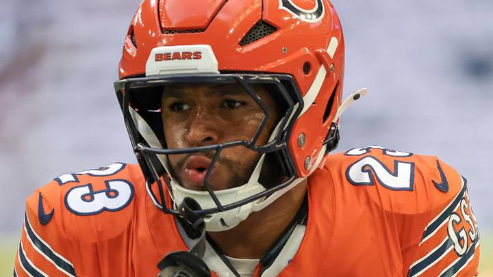 Chicago Bears running back Roschon Johnson