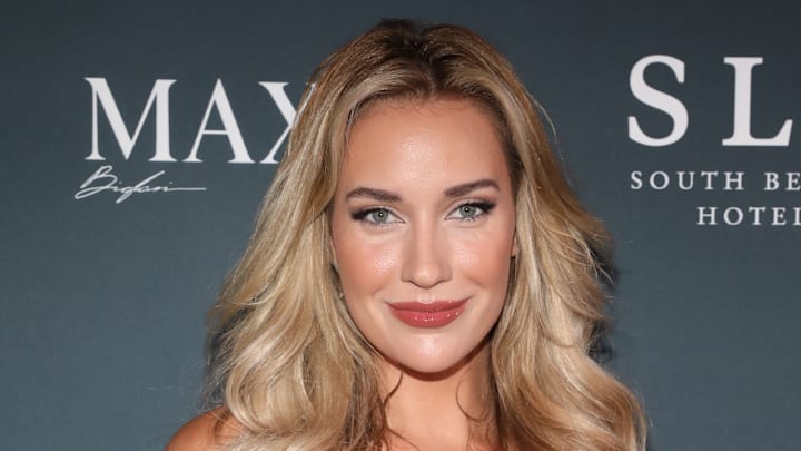 Paige Spiranac at the MAXIM Hot 100 Experience at Hyde Beach