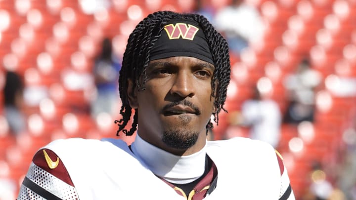 Washington Commanders quarterback Jayden Daniels