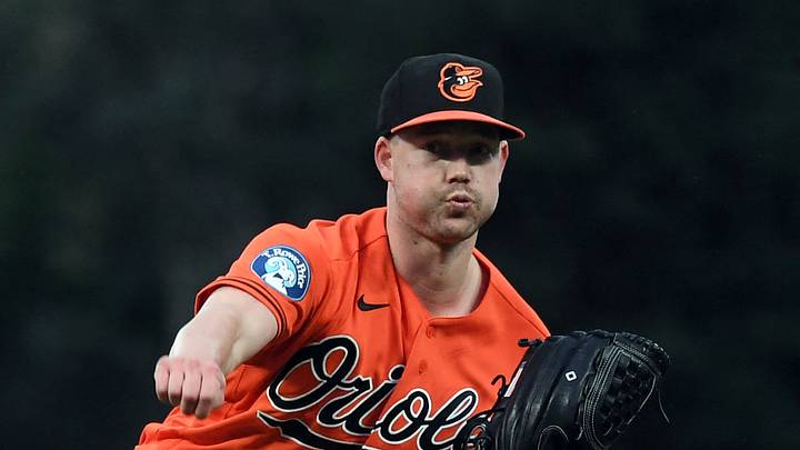 Sep 1, 2026; Denver, Colorado, USA; Baltimore Orioles pitcher Kyle Bradish (38) pitches in the first inning against the Colorado Rockies at Coors Field. Mandatory Credit: Christopher Hanewinckel-Imagn Images Sep 1, 2026; Denver, Colorado, USA; Baltimore Orioles pitcher Kyle Bradish (38) pitches in the first inning against the Colorado Rockies at Coors Field. Mandatory Credit: Christopher Hanewinckel-Imagn Images