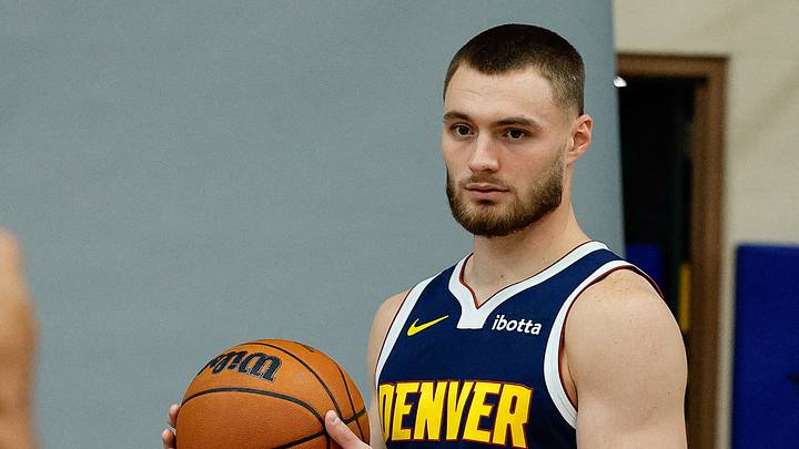 Sep 28, 2026; Denver, CO, USA; Denver Nuggets guard Christian Braun (0) during media day at Ball Arena. Mandatory Credit: Isaiah J. Downing-Imagn Images Sep 28, 2026; Denver, CO, USA; Denver Nuggets guard Christian Braun (0) during media day at Ball Arena. Mandatory Credit: Isaiah J. Downing-Imagn Images