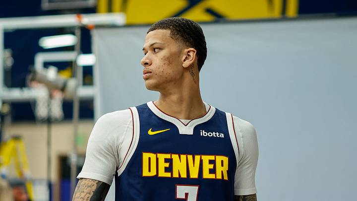 Sep 28, 2026; Denver, CO, USA; Denver Nuggets forward Trevon Brazile (7) during media day at Ball Arena. Mandatory Credit: Isaiah J. Downing-Imagn Images Sep 28, 2026; Denver, CO, USA; Denver Nuggets forward Trevon Brazile (7) during media day at Ball Arena. Mandatory Credit: Isaiah J. Downing-Imagn Images