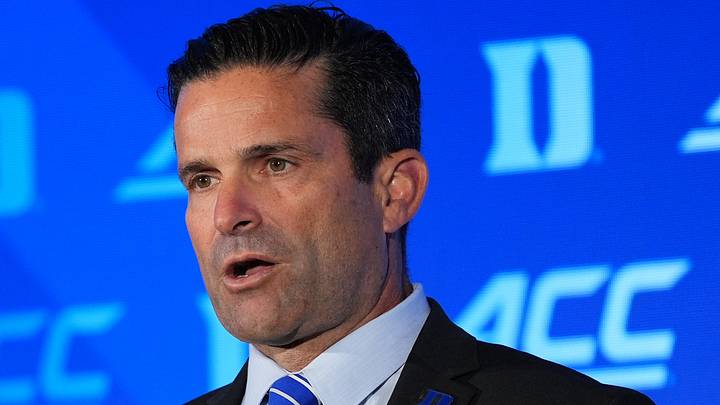 Jul 17, 2026; Charlotte, NC, USA; Duke head coach Manny Diaz talks with the media during interviews at Hilton Charlotte Uptown. Mandatory Credit: Jim Dedmon-Imagn Images Jul 17, 2026; Charlotte, NC, USA; Duke head coach Manny Diaz talks with the media during interviews at Hilton Charlotte Uptown. Mandatory Credit: Jim Dedmon-Imagn Images