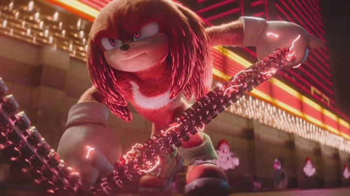 Knuckles (voiced by Idris Elba) in Knuckles, episode 6, season 1, streaming on Paramount+, 2024. Photo Credit: Paramount Pictures/Sega/Paramount+.
