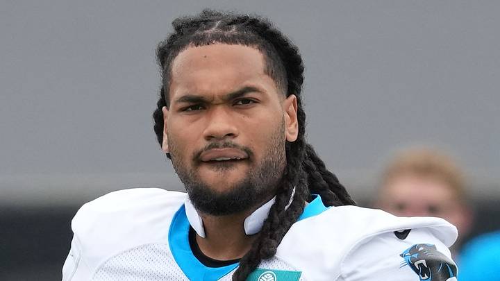 Carolina Panthers running back Jonathon Brooks 
