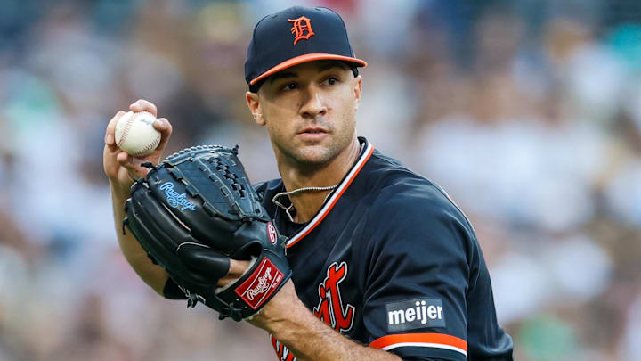Detroit Tigers starting pitcher Jack Flaherty Detroit Tigers starting pitcher Jack Flaherty