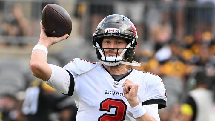 Former Tampa Bay Buccaneers quarterback Kyle Trask Former Tampa Bay Buccaneers quarterback Kyle Trask