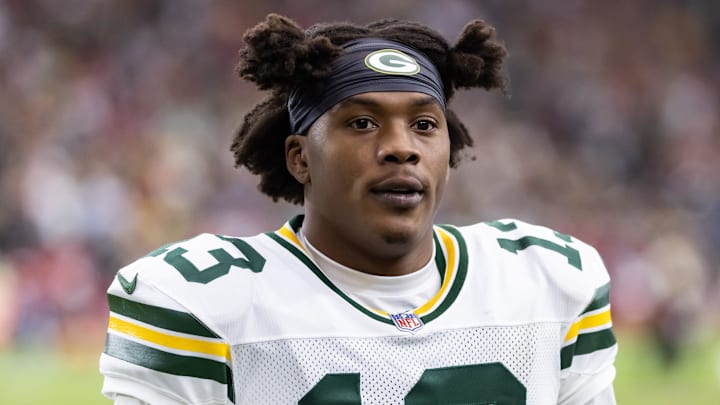 Green Bay Packers wide receiver Dontayvion Wicks Green Bay Packers wide receiver Dontayvion Wicks