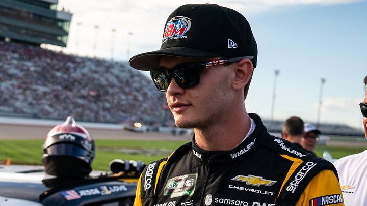 NASCAR O'Reilly Auto Parts Series driver Jesse Love prepares for the Sports Illustrated Resorts 250 at Nashville Superspeedway in Lebanon, Tenn., Saturday, May 30, 2026. NASCAR O'Reilly Auto Parts Series driver Jesse Love prepares for the Sports Illustrated Resorts 250 at Nashville Superspeedway in Lebanon, Tenn., Saturday, May 30, 2026.