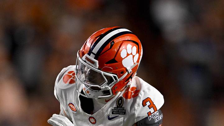 Dec 21, 2024; Austin, Texas, USA; Clemson Tigers defensive end T.J. Parker (3) in action during the game between the Texas Longhorns and the Clemson Tigers in the CFP National Playoff First Round at Darrell K Royal-Texas Memorial Stadium. Mandatory Credit: Jerome Miron-Imagn Images