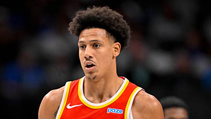 Atlanta Hawks forward Jalen Johnson (1) against the Dallas Mavericks at American Airlines Center on Oct. 16, 2026. Atlanta Hawks forward Jalen Johnson (1) against the Dallas Mavericks at American Airlines Center on Oct. 16, 2026.